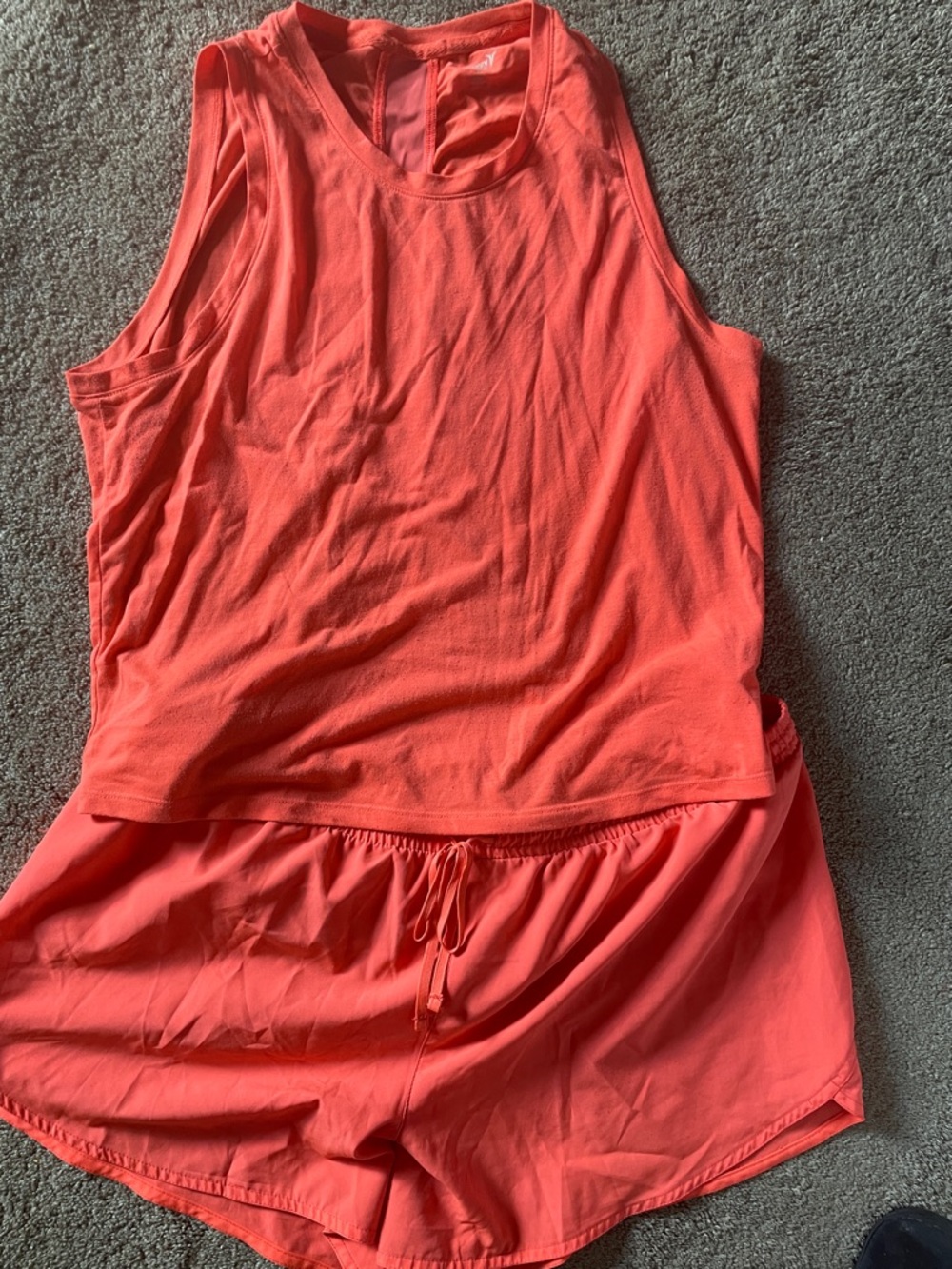 Old Navy Active Coral Athletic Tank and Shorts